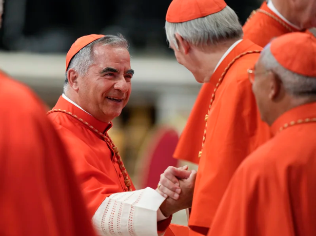 A cardinal is convicted of embezzlement and sentenced to 5 1/2 years in Vatican trial