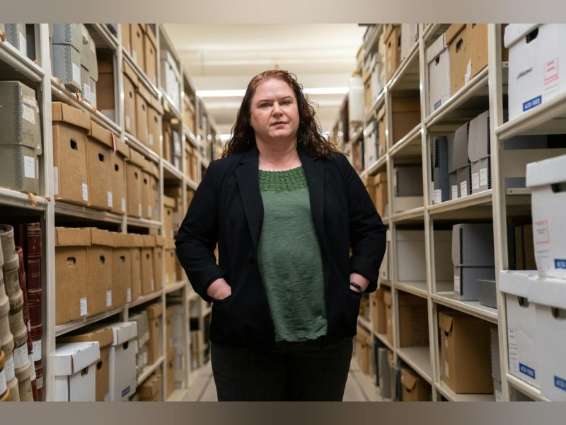 University archivist Portia Vescio (Nadav Soroker/The Daily Lobo)