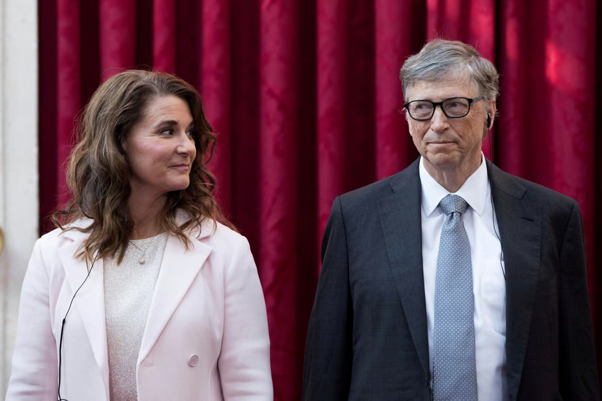Bill Gates and Melinda French Gates in Paris in April 2017. Photograph: Reuters